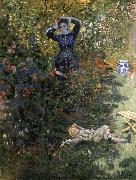 Claude Monet Camille and Jean Monet in the Garden at Argenteuil oil painting on canvas
